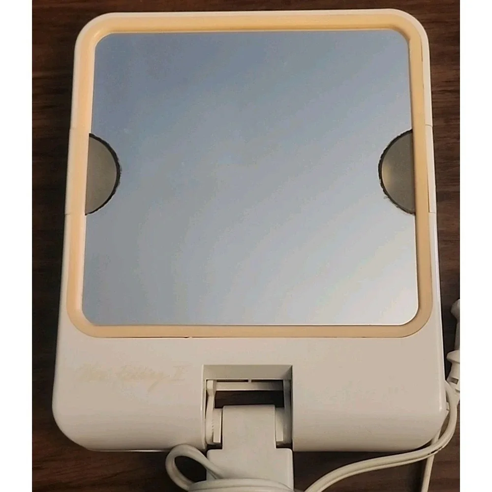 Vintage Jheri Redding II Mirror Double Sided Lights Up Portable Travel